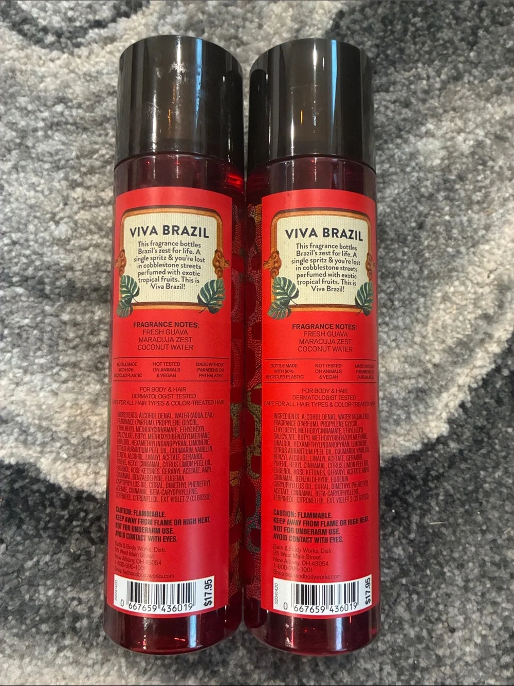 Bath & Body Works Viva Brazil Fine Fragrance Mist Set Guava Maracuja Coconut NWT